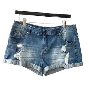Distressed Denim Shorts ✨